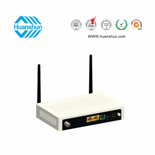 HSOS111762GNW FTTH 終端（XPON ONU WIFI，WDM CATV）（GE+FE+2*2WIFI+WDM+CATV NE)